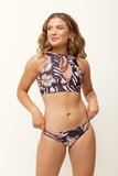 Set Diamante Flores Merlot